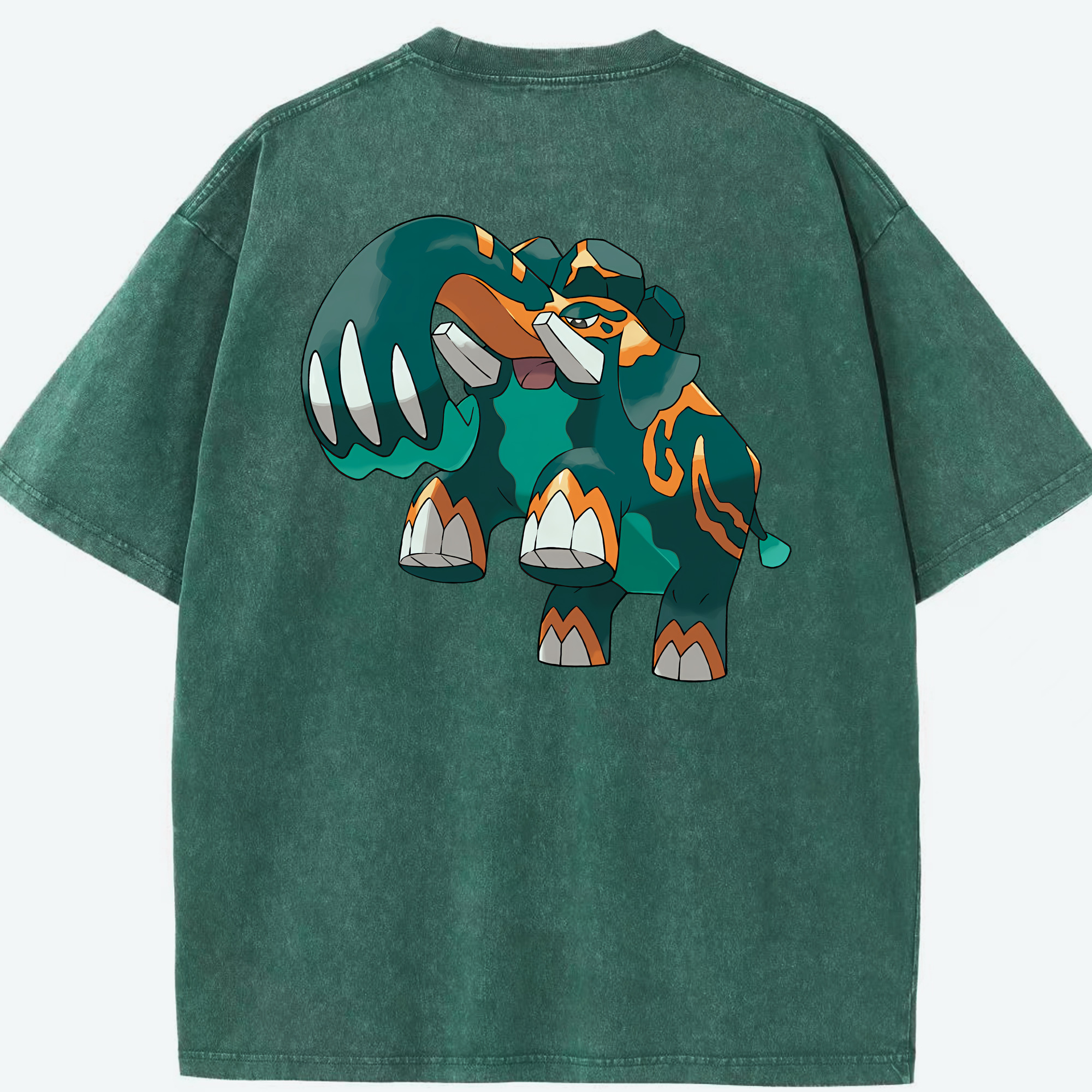 （画像用） ポケットモンスター Pokémon 綿100% ヴィンテージ風 半袖Tシャツ（背面プリント）